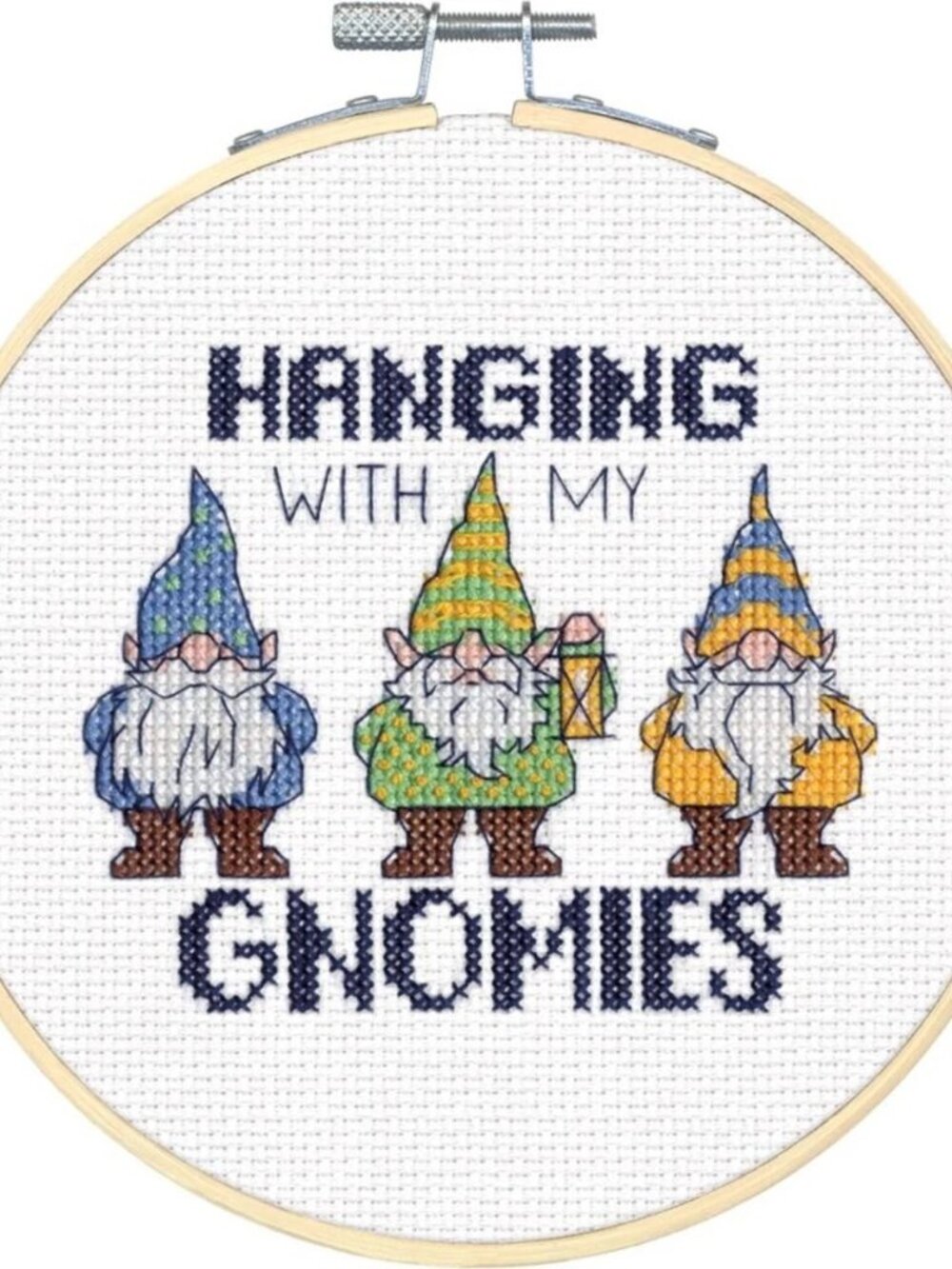 Dimensions Hanging With My Gnomies Counted Cross Stitch Kit 70476